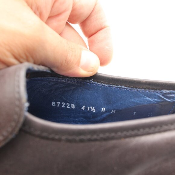 Mark Nason Rock Never Dies Men's 8.5 M Dragon Front Embossed Leather Brown ITALY - Picture 3 of 11